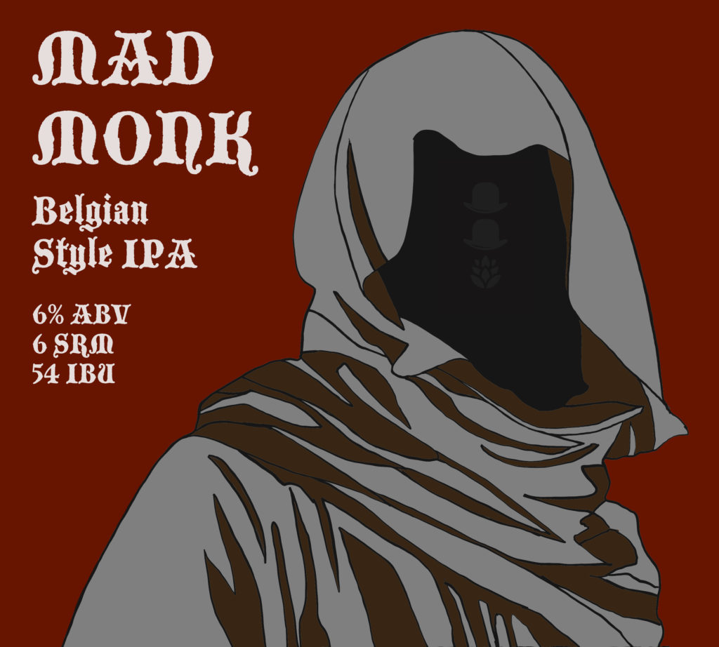 Mad Monk beer sign