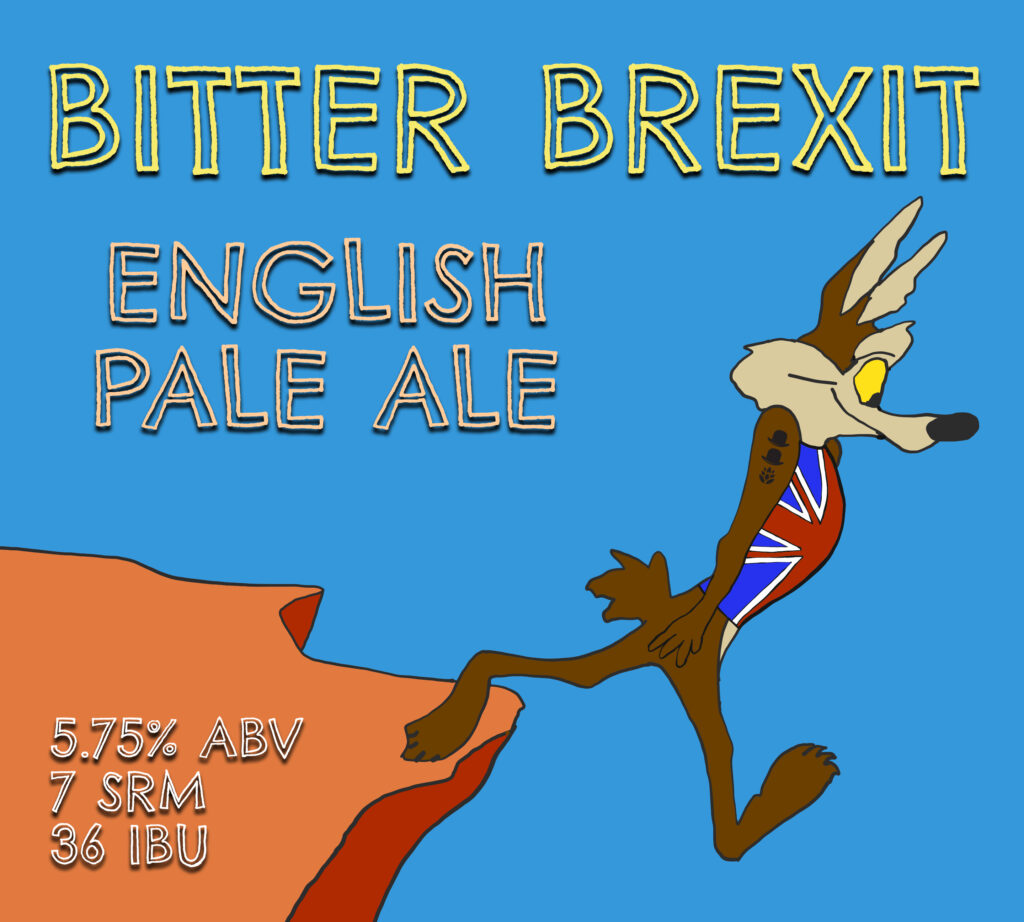 Bitter Brexit beer sign